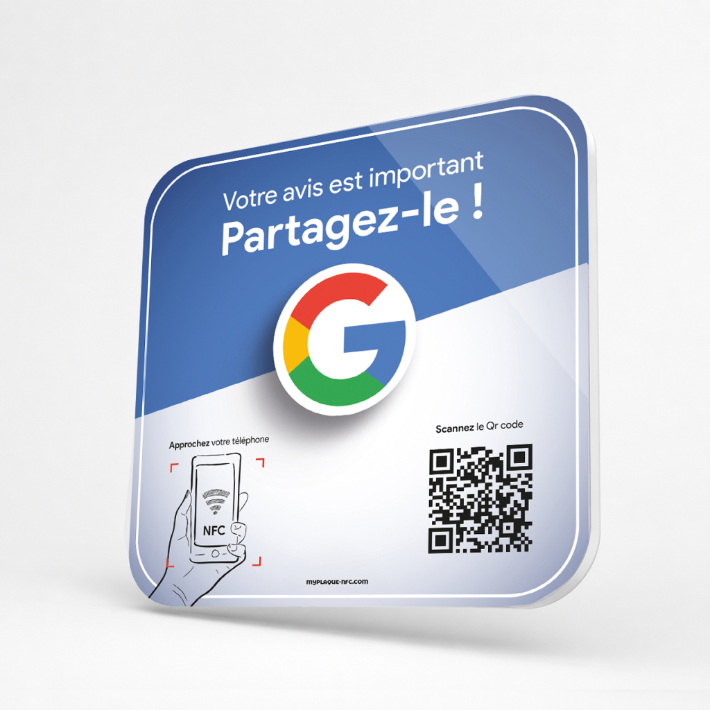 Plaque NFC Avis Google