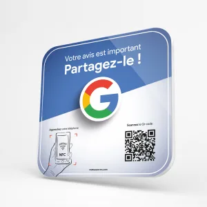 Découvrez notre Plaque NFC Avis Google
