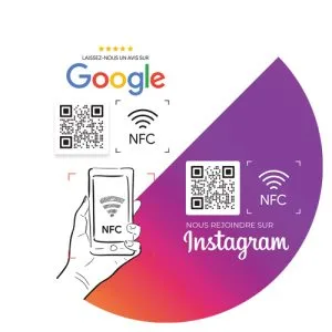 Stickers NFC Duo Google/Instagram