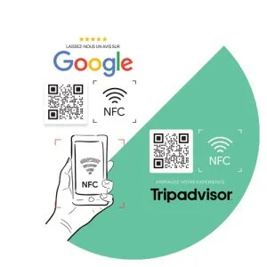 Stickers NFC Duo Google/TripAdvisor