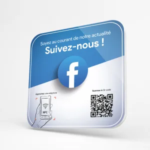 Plaque NFC Facebook