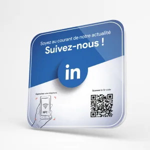 Plaque NFC LinkedIn