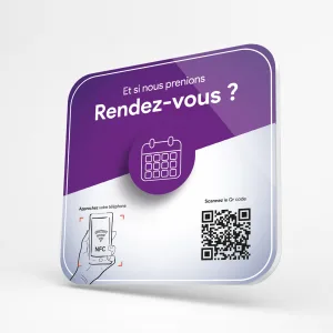 Plaque NFC Prise de RDV