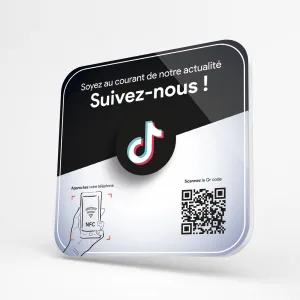 Plaque NFC Tiktok
