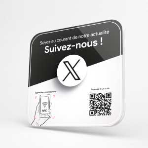 Plaque NFC X (Twitter)