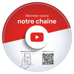 Stickers NFC YouTube