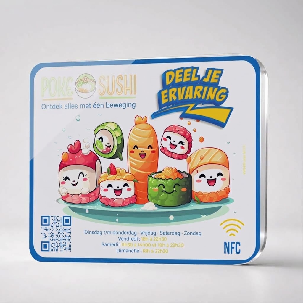 Gepersonaliseerd PRO alles-in-één NFC-bordje