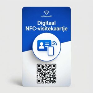 NFC-visitekaartje met QR-code
