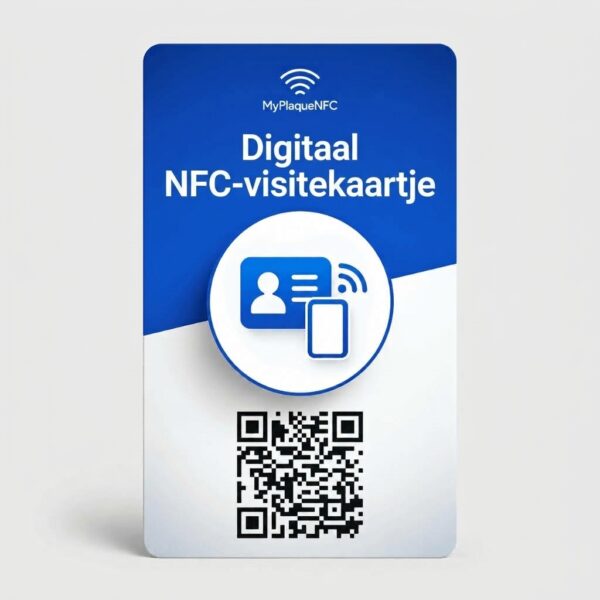 NFC-visitekaartje met QR-code