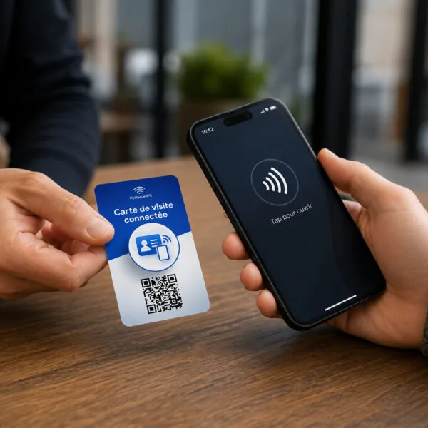Carte de visite NFC connectée