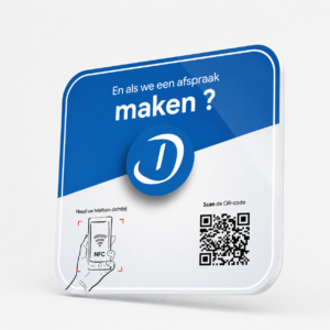 NFC-bordje voor Doctolib-afspraken