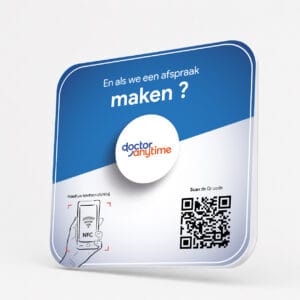 NFC-bordje voor doctoranytime-afspraken