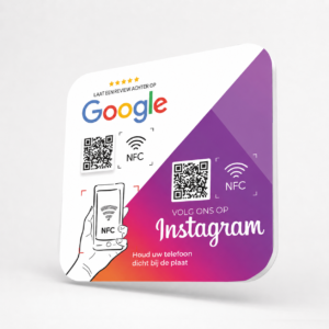 Instagram/Google NFC-bordje