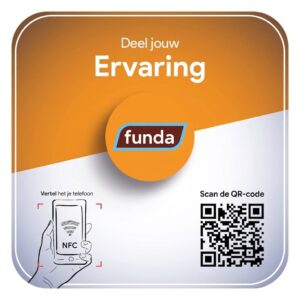 NFC-bordje voor funda-beoordelingen