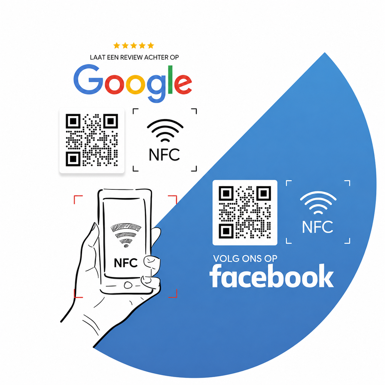 NFC Duo Google/Facebook stickers