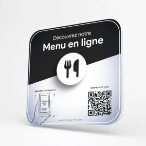 Plaque NFC Menu
