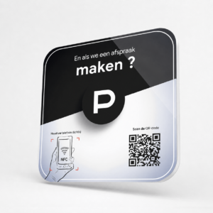 NFC-bordje voor Planity-afspraken
