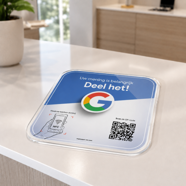 Plaque NFC pour obtenir des avis Google