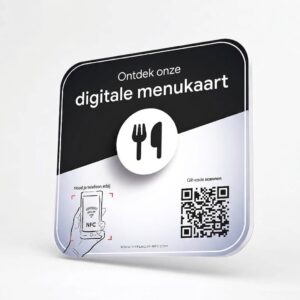 NFC-bordje Restaurantmenu