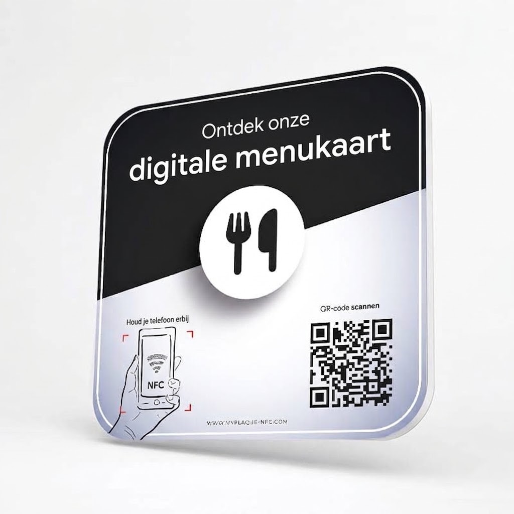 NFC-bordje Restaurantmenu