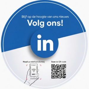 NFC LinkedIn stickers