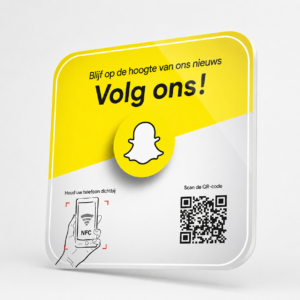 Snapchat NFC-bordje
