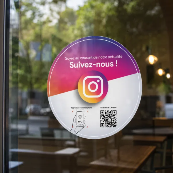 Plaque NFC Instagram