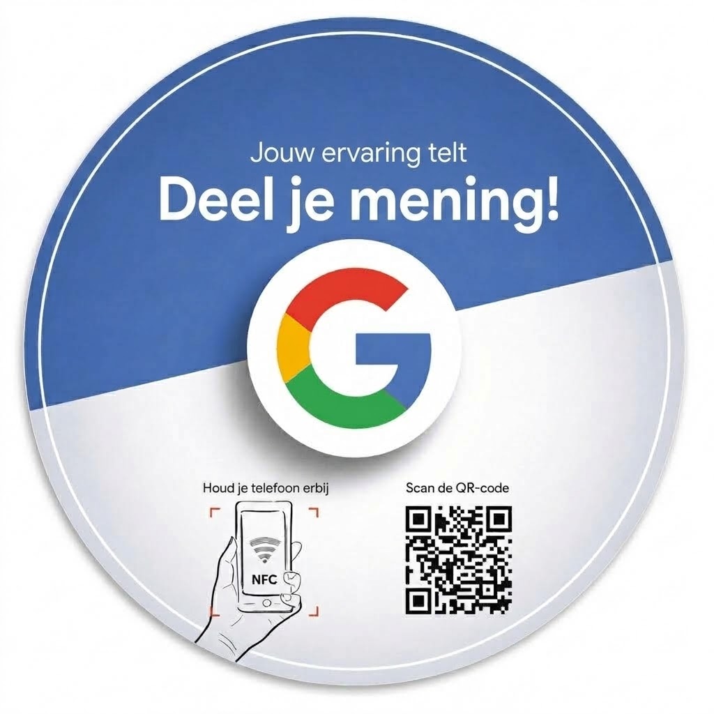 Google review sticker