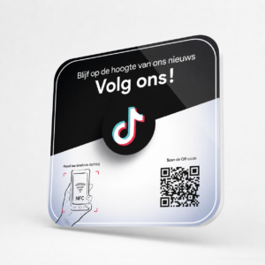 TikTok NFC-bordje