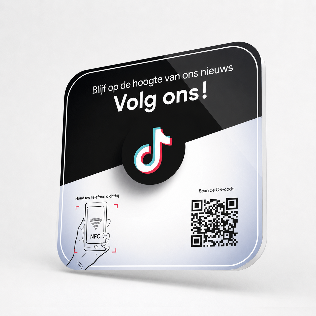 TikTok NFC-bordje