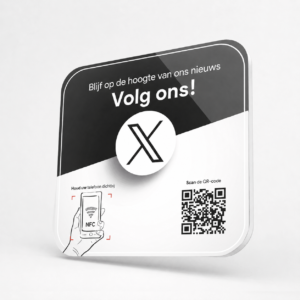 X (Twitter) NFC-bordje