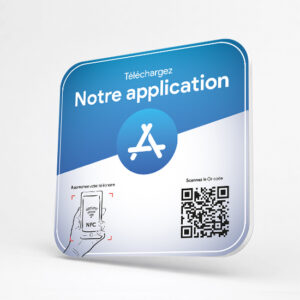 Plaque NFC App Store pour faire installer votre application