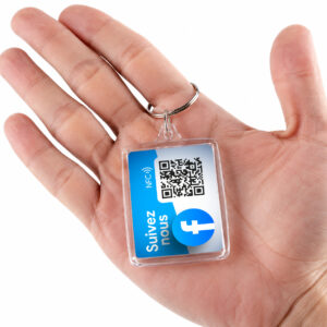 Porte-clé NFC Facebook — votre page partout où vous allez