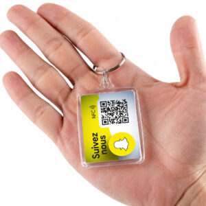Porte-clé NFC Snapchat — on vous ajoute avant que la conversation finisse